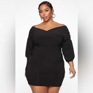 NWOT Fashion Nova Black Dress 1X